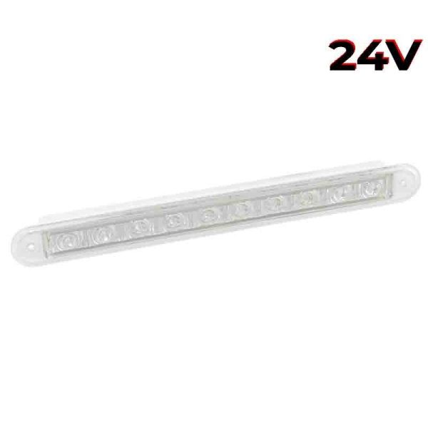 LED Rückfahrscheinwerfer slimline transparente Linse | 24v 40cm. Kabel | 235W24E