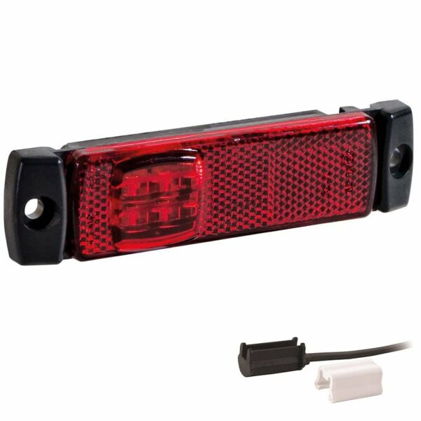 LED Markierungsleuchte Rot 12/36V 1,5mm Anschluss