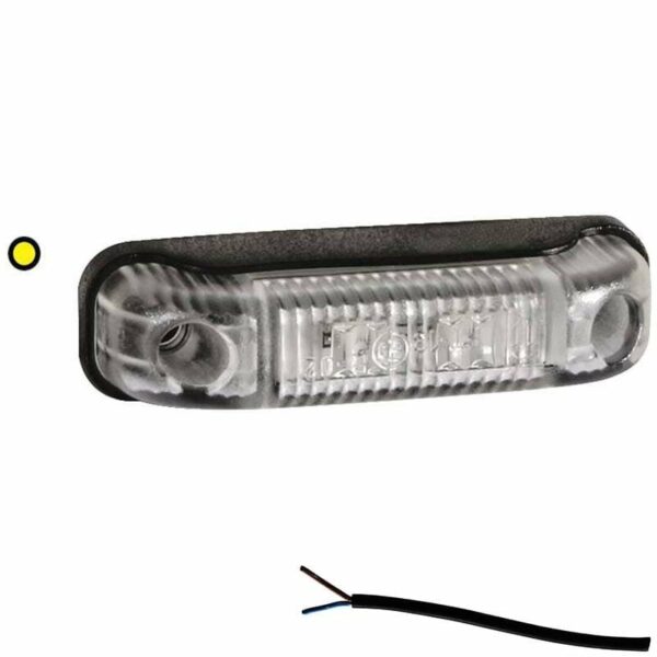 LED Begrenzungsleuchte Gelb 12/36V 0,5m Kabel | M10MV-500A