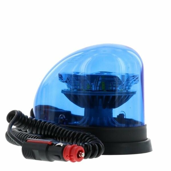 LED R65 Rundumleuchten blau 12-24v Magnetischer Sockel, drehbar | D14481