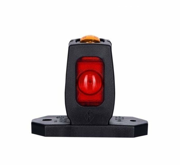 LED Begrenzungsleuchte kompakt rot/weiß/bernstein 12/24V 50cm Kabel | MB-3600RWA