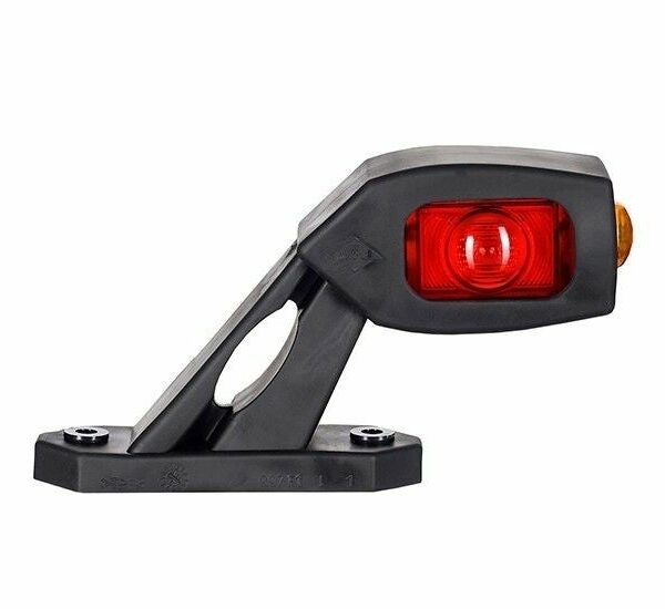 LED Begrenzungsleuchte links rot-weiß-amber 12-24v 50cm Kabel | MB-3661RWA
