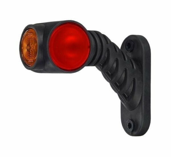 Links | LED Begrenzungsleuchte rot-weiß-amber | 12-24v | 50cm. Kabel | MB-4761RWA