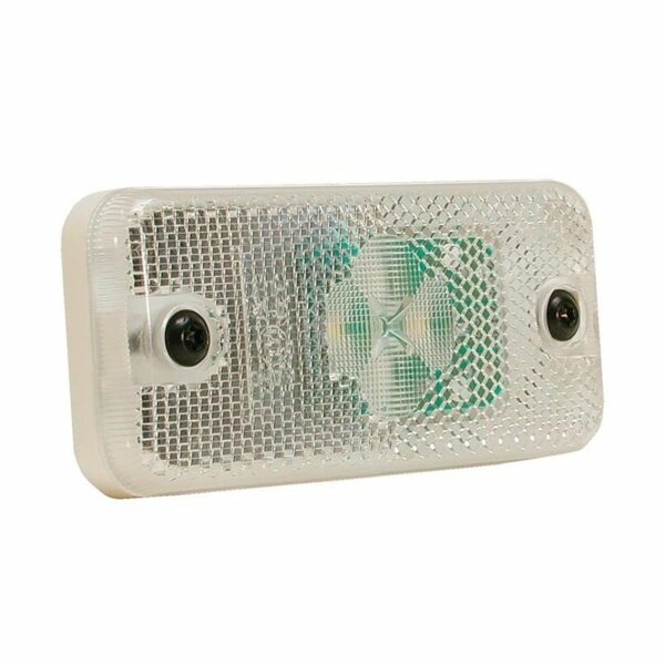 LED Markierungsleuchte weiß | 24V | 2-PIN AMP Stecker JPT | 198660