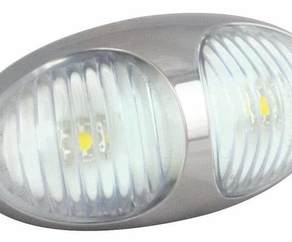 LED Begrenzungsleuchte Weiß 12/24V 0,1m. Kabel
