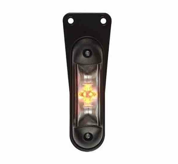 LED Begrenzungsleuchte rechts rot-weiß-amber 12-24v 50cm Kabel | MB-5350RWA