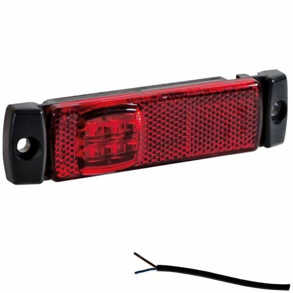 LED Begrenzungsleuchte Rot 12/36V 0,5m Kabel | M10MV-190R