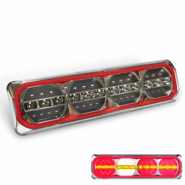 LED Neonrücklicht mit dynamischem LED Blinker | 12-24v | 385FWARM