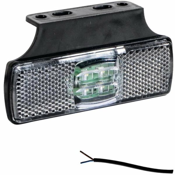 LED Markierungsleuchte Weiß 12/36V 0,5m Kabel | M10MV-150W