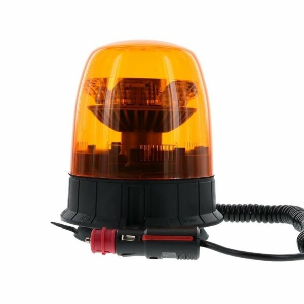 LED rundumleuchte R65 gelb 12-24v Magnetfuß+Saugnapf, drehbar | D14485