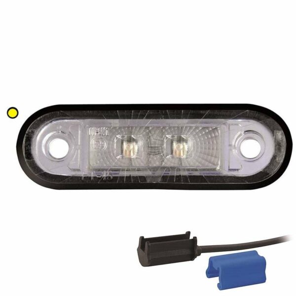 LED Begrenzungsleuchte Gelb 12/36V 0,75mm² Stecker | M10MV-210A