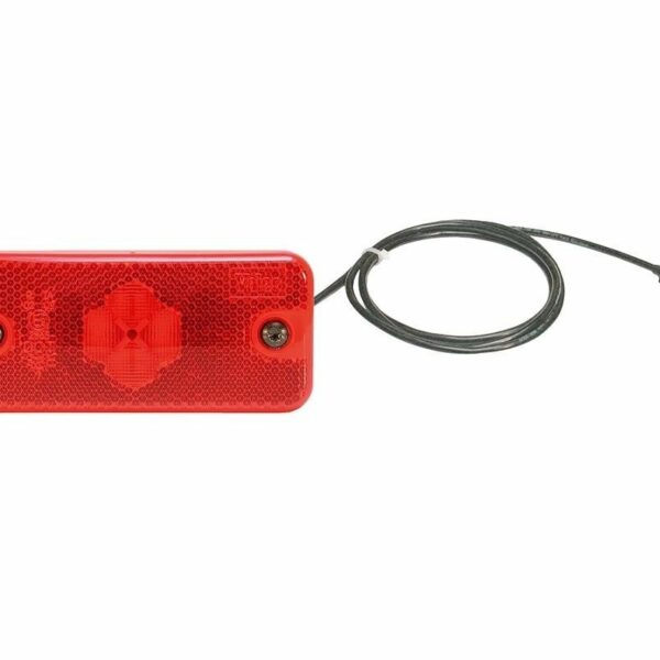 LED Markierungsleuchte Rot 24v 300cm Kabel 1.5mm2 Stecker