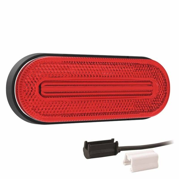 LED Begrenzungsleuchte Rot 12/36V 1,5mm² Anschluss. | M10MV-720R