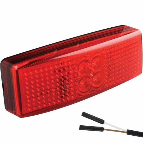 LED Begrenzungsleuchte Rot 12/24V 2-poliger Stecker | 1490RM2P