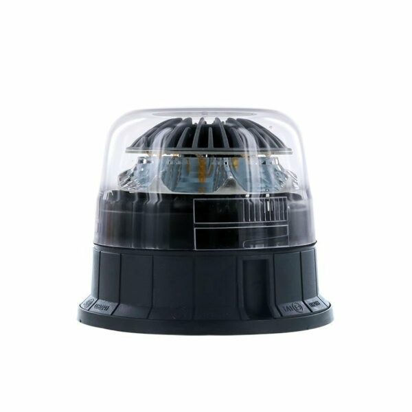 LED R65 Rundumleuchten gelb-transp. 12-24v 3-Schrauben-Montage, einfach | D14752