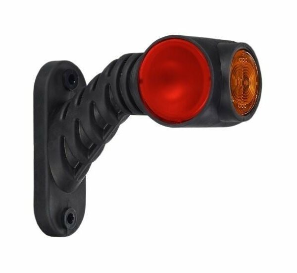 Rechts | LED Begrenzungsleuchte rot-weiß-amber | 12-24v | 50cm. Kabel | MB-4762RWA