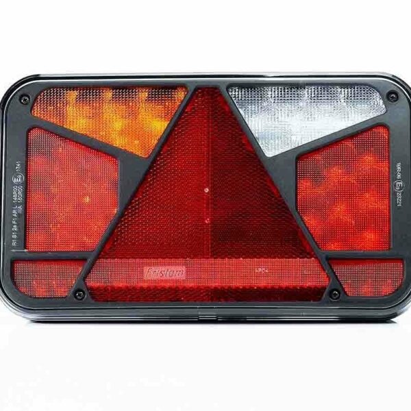 Links | LED Rücklicht mit Kennzeichenbeleuchtung Canbusproof | 12v | 6-func. 6-POLIG | VC-4511B6CAN