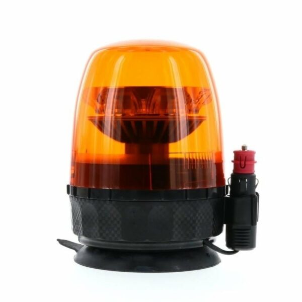 LED R65 Rundumleuchten gelb 12-24v Magnetfuß + Saugnapf, drehbar | D14484