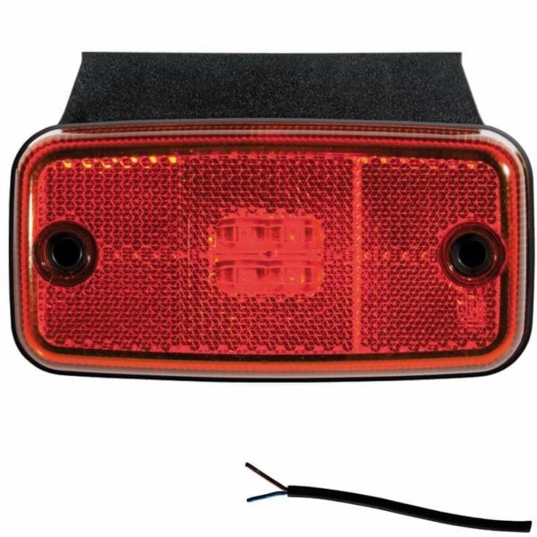 LED Markierungsleuchte Rot 12/36V 0,5m Kabel | M10MV-650R
