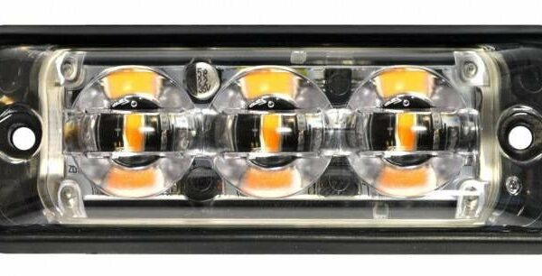 LED blitzer 3 LEDs | Ultraflache schlanke Form | blau | 10-30v | SSLED3DVB