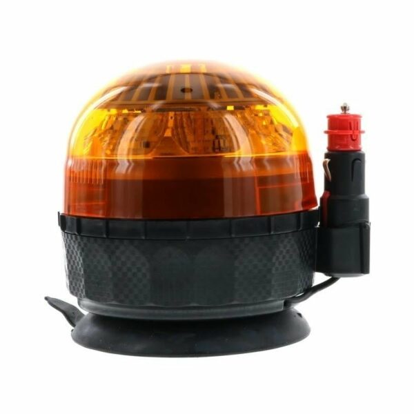 LED R65 Rundumleuchten gelb 12-24v magnetisch montiert, Doppelblitz | D14730