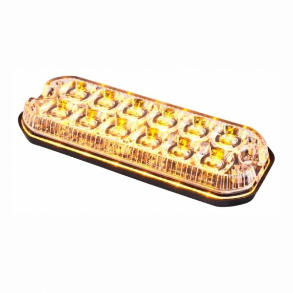 LED R65 Heavy-Duty-Blitzer mit 12 LEDs | Amber| 12-24V | HDR6512DVA