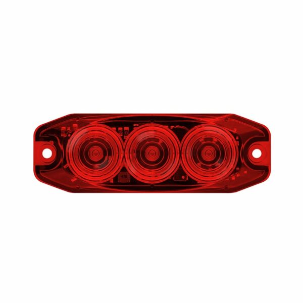 LED Kompakt-Nebelscheinwerfer rote Linse | 12-24v | 11FM