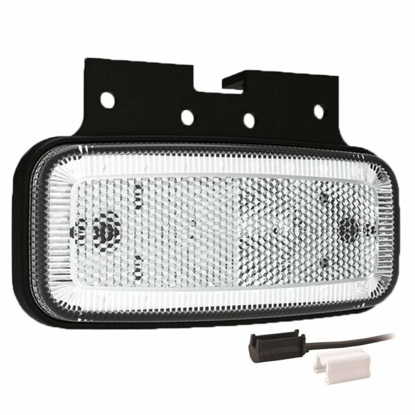 LED Begrenzungsleuchte Weiß 12/36V 1,5mm² Anschluss. | MV-1270W