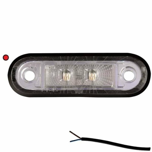 LED Begrenzungsleuchte Rot 12/36V 0,5m Kabel | M10MV-200R