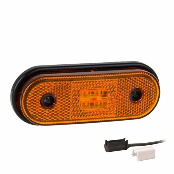 LED Markierungsleuchte amber 12-36 Volt 1,5mm² Anschluss. | MV-1420A