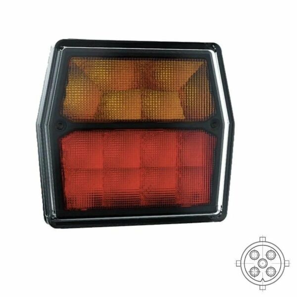 LED Kompaktrückleuchte | 12v | mit Kennzeichenleuchte 5-PIN | VC-2210B5