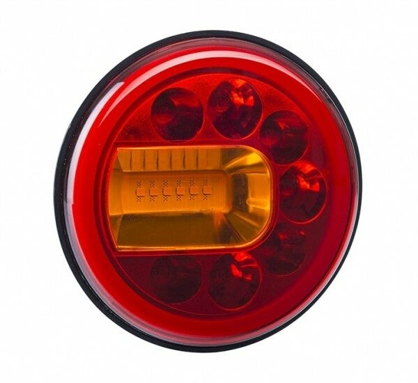 Links | LED Kombileuchte 120mm. Anbau | 12-24v | 1,5m. Kabel | VC-2901