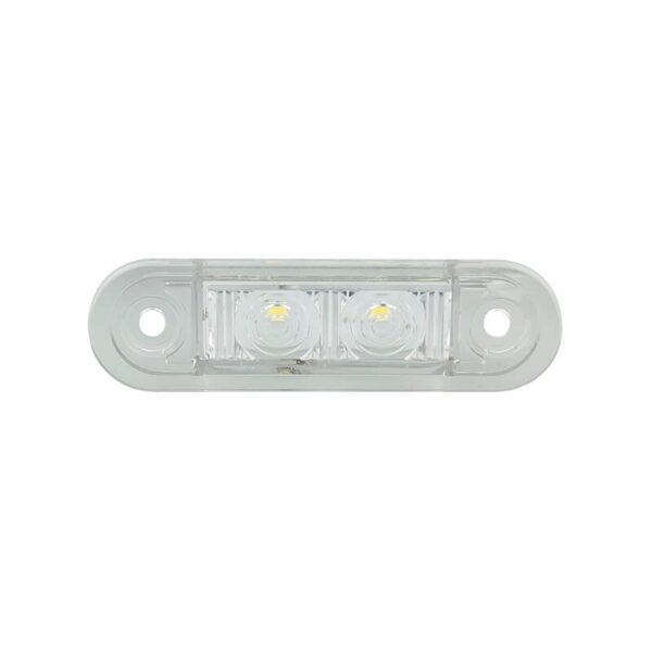 LED Markierungsleuchte Weiß Einbau 12/24V 0,2m Kabel