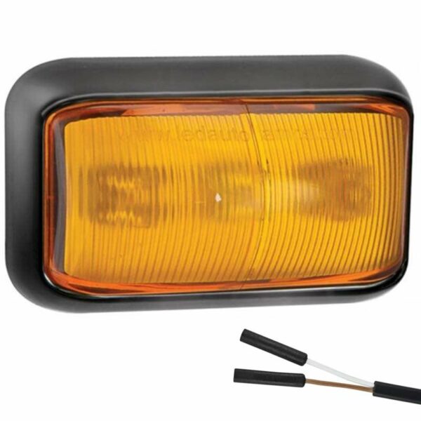 LED Begrenzungsleuchte Gelb 12/24V 2-poliger Stecker | 58AM-1E2P