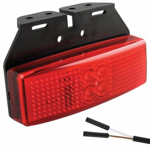 LED Begrenzungsleuchte Rot 12/24V 2-poliger Stecker | 1491RM2P
