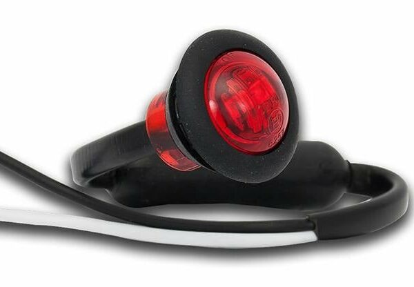 LED Begrenzungsleuchte Rot 12/24V 0,2m Kabel | 181RME
