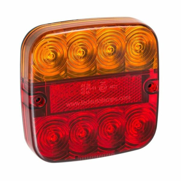 LED Kompaktrücklicht mit Kennzeichtenbeleuchtung 12-24V 0,5m Kabel | 99ARLM