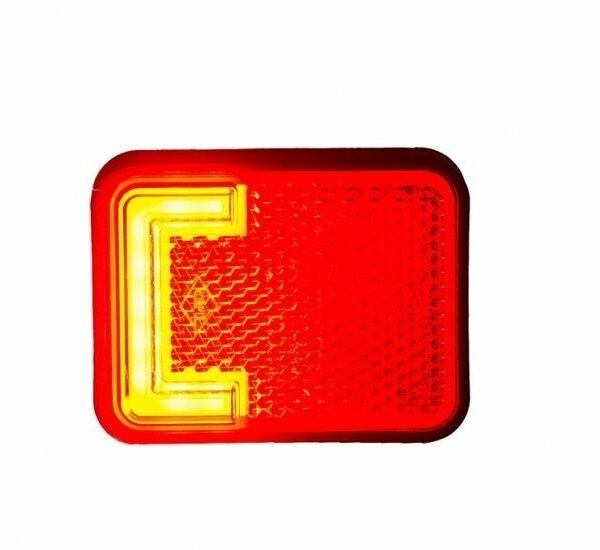 LED Markierungsleuchte Neon Rot inkl. Halterung 12/24v 50cm Kabel | MV-3500R