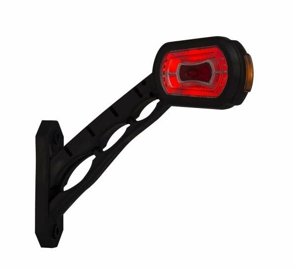 LED Begrenzungsleuchte rechts rot-weiß 12-24v 50cm Kabel | MB-2762RWA