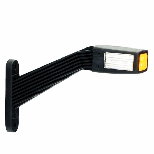 Links | LED Begrenzungsleuchten | abgewinkelter Schaft | 12-36v | 30cm. Kabel | MB-1451