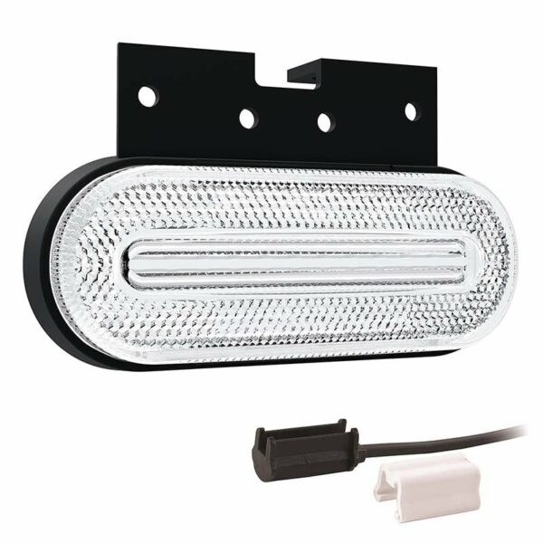 LED Begrenzungsleuchte Weiß 12/36V 1,5mm² Anschluss. | M10MV-770W