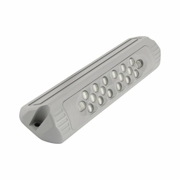 LED Eckarbeitsleuchte | hellgrau | 1980 Lumen | 12-24v | 11,5 Watt | SL200LGM