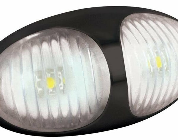 LED Begrenzungsleuchte Weiß 12/24V 2-PIN Anschluss.