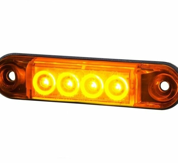 LED Markierungsleuchte Gelb 12/24 50cm Kabel