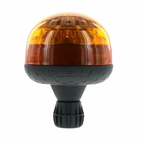 LED R65 Rundumleuchten gelb 12-24v flexi DIN, Doppelblitz | D14728