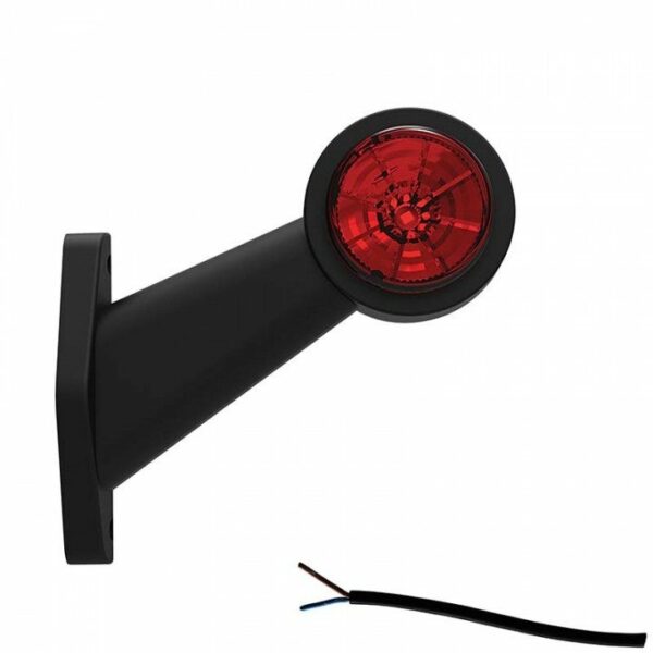 Rechts | LED Begrenzungsleuchten | abgewinkelter Schaft | 12-36v | 20cm. Kabel | M10BV-302RW