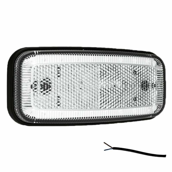 LED Markierungsleuchte Weiß 12/36V 50cm Kabel | MV-1200W