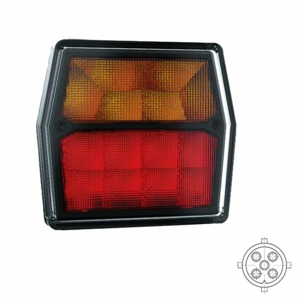 LED Kompaktrückleuchte | 12v | 5-PIN Bajonettfassung | VC-2200B5