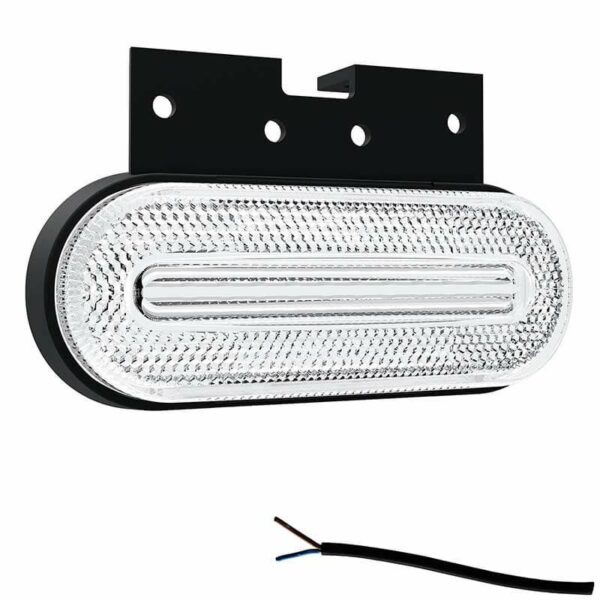 LED Markierungsleuchte Weiß 12/36V 0,5m Kabel | M10MV-750W