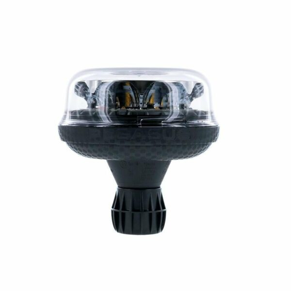 LED R65 Rundumleuchten gelb-transp. 12-24v flexi DIN, rotierend+f | D14757